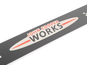 Genuine MINI JCW Black Metal Door Entry Strip - Checkered