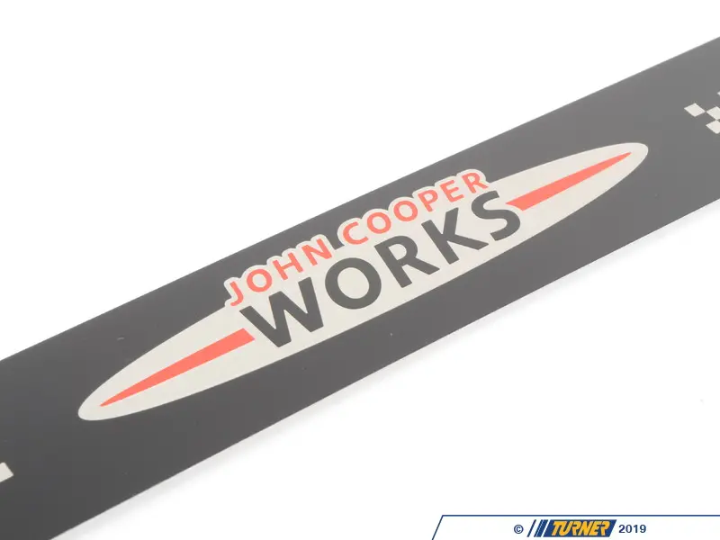 51477406651 - Genuine MINI JCW Black Metal Door Entry Strip