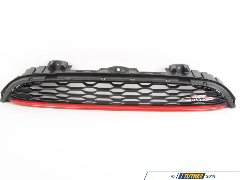 51137393456 - Genuine MINI JCW Grille - Chili Red | Turner Motorsport