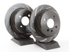 EBC Rear Cross Drilled & Slotted Brake Rotors - Pair (258x10) GD135 View 1