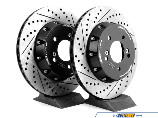 ECS E39 M5, E46 M3 ECS 2-Piece Rear Brake Rotors - Pair (328x20) 011699ecsKT