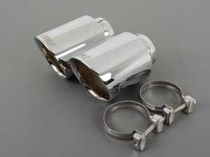 ECS Tuning Swivel Exhaust Tip Pair - 4.0" Chrome - BMW & MINI