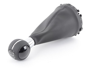 Genuine MINI Gear Shift Knob 6 Speed - Leather / Gloss Black - F56 F54 F55 F56