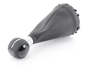 Genuine MINI Gear Shift Knob 6 Speed - Leather / Gloss Black - F56 F54 F55 F56