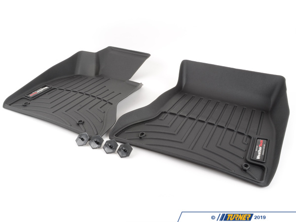 WeatherTech Front FloorLiner - Black - F10 RWD 443131