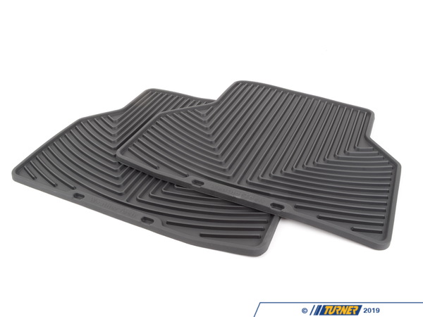 WeatherTech Rear All-Weather Floor Mats - Black - E70 E71 W144