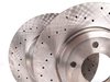 Zimmermann Front Cross Drilled Brake Rotors - Pair (325x25) 34101166071ZIMDK View 2