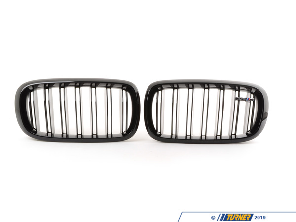 Genuine BMW M Performance M Performance Gloss Black Kidney Grilles - F86 X6M  51712354498-499