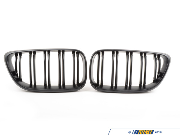 ECS Matte Black Dual Slats Blackout Grille Set - F22  015737ECS01A