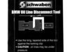 Schwaben Schwaben BMW Oil & Fuel Line Disconnect Tool 015345SCH02A View 5