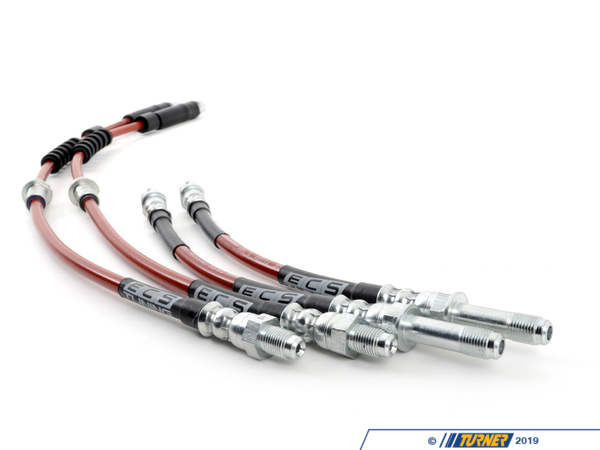 ECS ECS Tuning Exact-Fit Stainless Steel Brake Lines (Full Kit) - F22/23 F3X 3 & 4 Series 002566ECS01AKT1