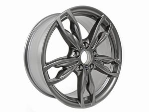 Genuine BMW 18" M Double Spoke Style 436 Ferric Grey Wheel - F22 F23