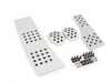 Rennline Rennline 4-Piece Pedal Set - Silver P716096SILVER View 3