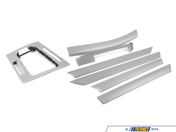 Genuine BMW Silver Cube Interior Trim Kit 51417896090
