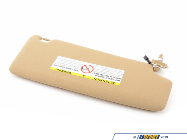 Genuine BMW Illuminated Sun Visor/Mirror - Left - Sand Beige - E83 51163404025