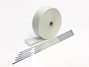 Prosport Fiberglass Exhaust Wrap - White - 2" x 50'
