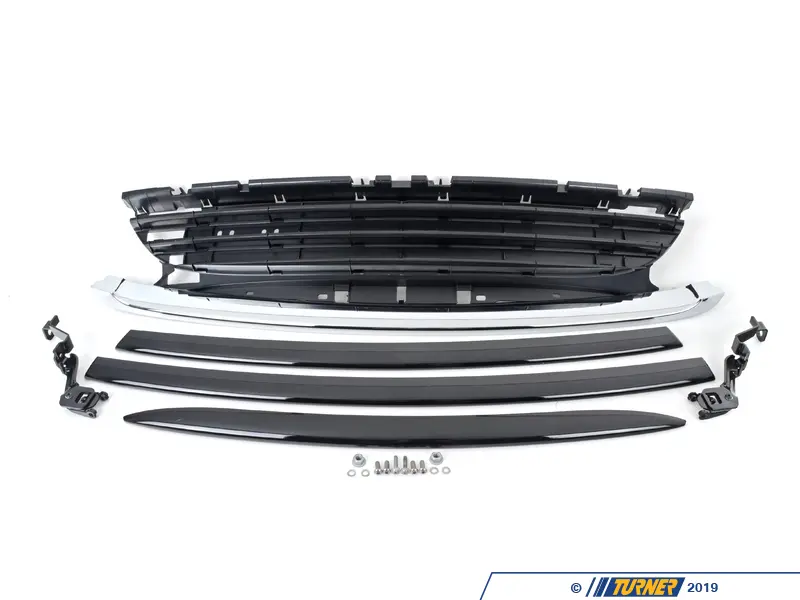 63132209505 - Genuine MINI Bracket And Grill Schwarz