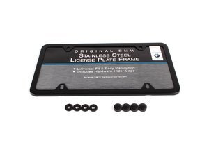 Genuine BMW License Plate Frame - Black