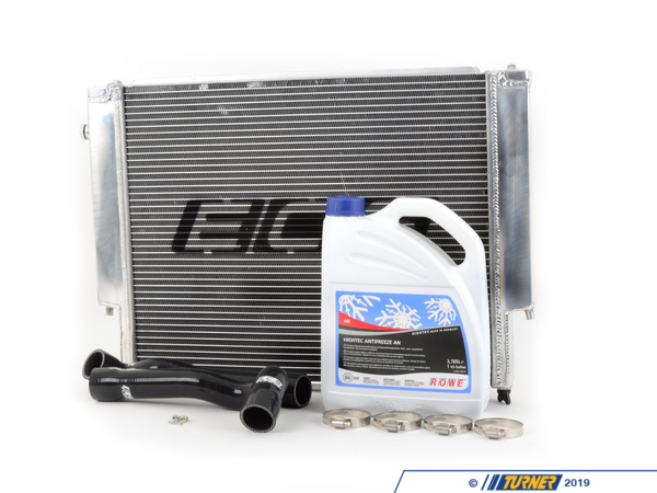 ECS BMW E36 High Performance Aluminum Radiator with Silicone Radiator Hoses  006084ECS01AKT1