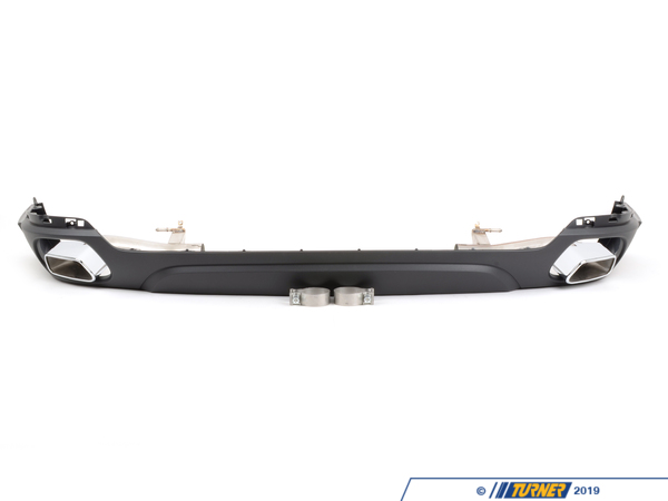 Genuine BMW M Performance BMW M Performance Chrome Tailpipe Tips w/ Rear Valance - F15 X5 35d 18302349213
