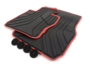 Genuine BMW Sport Line All Weather Floor Mats - Front - F34
