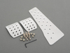 Turner Motorsport Silver Anodize Turner Motorsport Racing Aluminum Pedal Set - Manual TMS-3-PEDAL-SET View 1