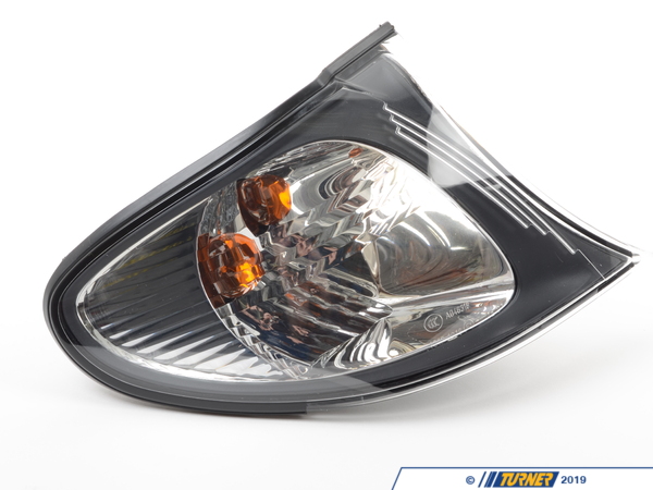 Genuine European BMW E46 Sedan 02-05 Right Front Euro Clear Turn Signal (Black Trim) 63136914200