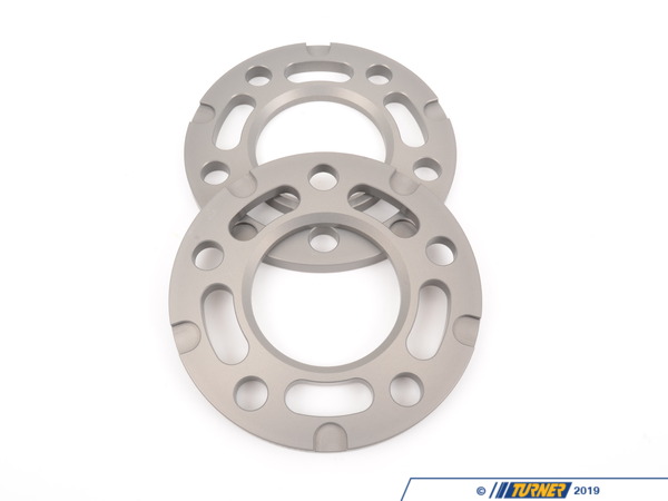 Turner Motorsport Turner Silver BMW 10mm Front Wheel Spacers (Non-Hubcentric) - E24, E28, E30 M3, E31, E32, E34, E36, E38, E46, Z3, Z4 TWH9905002
