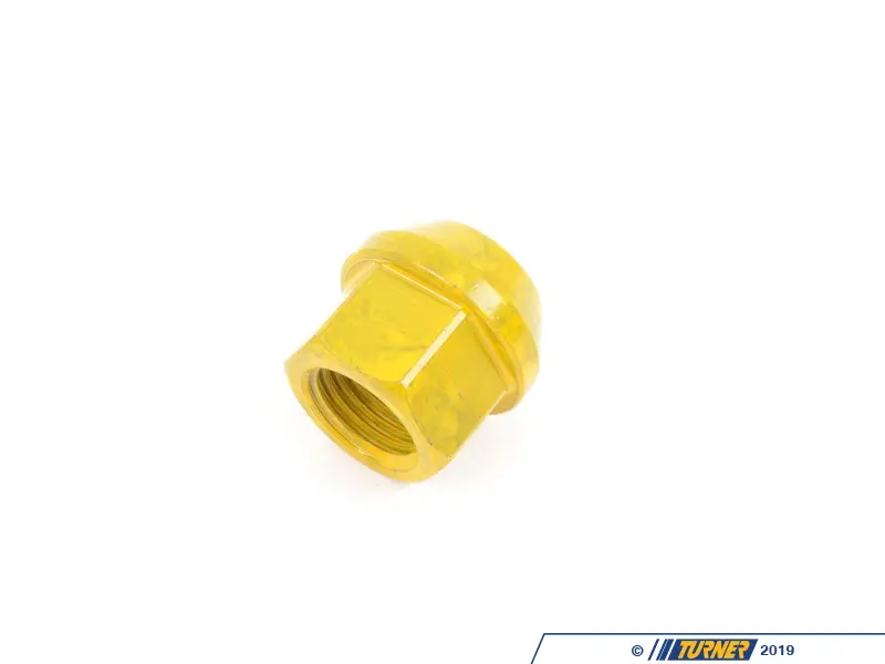 TWH9972YR4 - 19mm 14x1.5 Yellow Zinc-Coated Race Wheel Nut