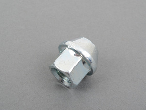 17mm 12x1.5 Silver Zinc-Coated Wheel Nut - Single