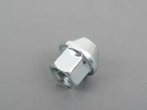 17mm 12x1.5 Silver Zinc-Coated Wheel Nut - Single