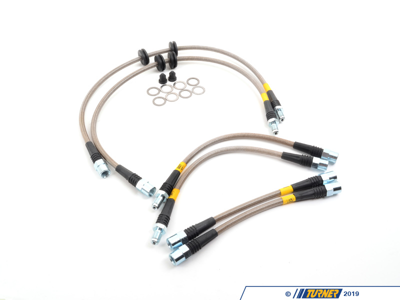 PLBE9X335i - Stoptech Front and Rear Stainless Steel Brake Lines