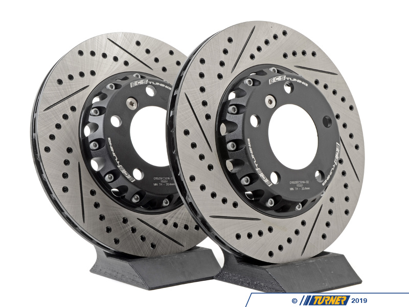 Auto Shack 4-Piece Drilled & Slotted Brake Rotors For BMW 323i/328i 2007-2013 (RWD, 3.0L)