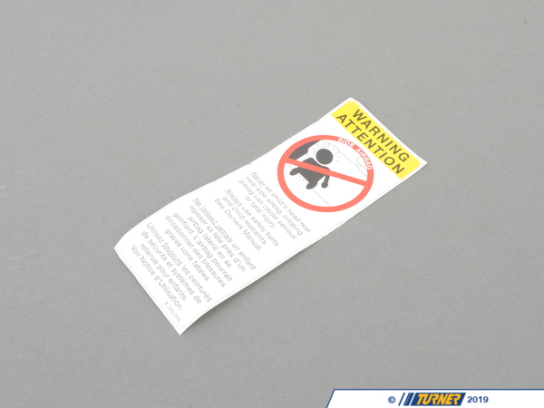 Genuine BMW Genuine BMW "label ""side Airbag"" - 72128240204 72128240204