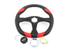 MOMO MOMO Quark Steering Wheel - Red 350mm  QRK35BK0R View 1
