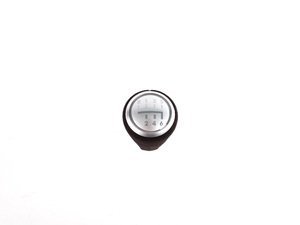 Manual BMW Shift Knob - BMW Performance Aluminum/Leather - 5 or 6 Speed Pattern