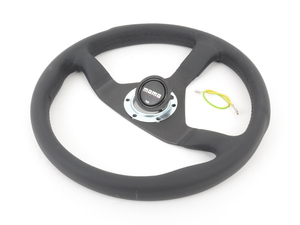 MOMO Monte Carlo Steering Wheel - Black - 350mm