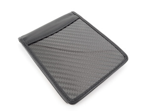 Glossy Carbon Fiber Bi-Fold Wallet