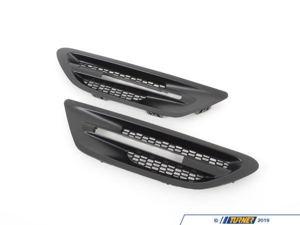 AUTOTECKNIC Black Fender Side Grill Set - F10 M5 BM-0073-MB