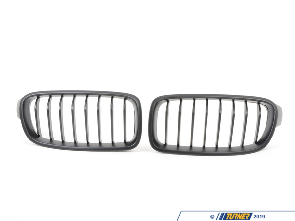 Turner Motorsport Matte Black Center Grills  BM-0179-MB