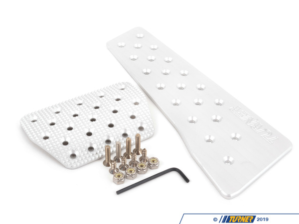 Turner Motorsport Silver Anodize Turner Motorsport Aluminum Pedal Set for E30/E36/E46/E9x Automatic Transmission - (NO LONGER AVAILABLE) TMS-AUTO-PEDSET