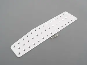 E46 Silver Anodize Footrest (Dead Pedal)