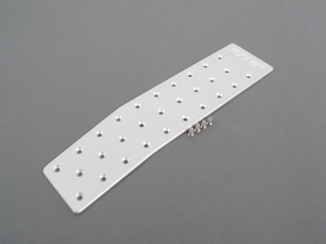 E9X Silver Anodize Footrest