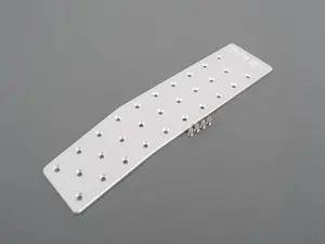 E9X Silver Anodize Footrest