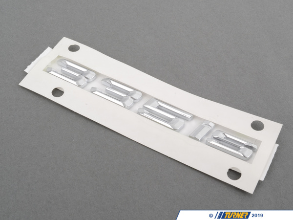 Genuine BMW Genuine BMW 335is Front Side Emblem - Left - E93 335is, E92 335is 51147364429