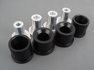 Rear Subframe Bushings/Mount Set - Turner Solid Delrin/Aluminum - E82 1M, E9X M3