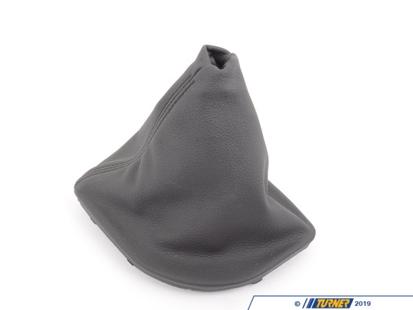 Genuine BMW Leather Gear Lever Cover - Schwarz - E60, E61 25117521561