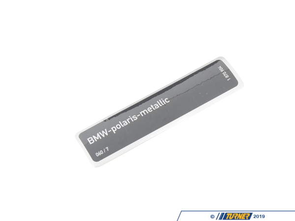Genuine BMW Genuine BMW Label Polaris-Met - 51141870904 - E30,E30 M3 51141870904