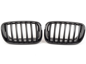 Genuine BMW Black Center Grills - E70 X5, E71 X6