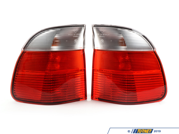 Genuine European BMW Euro Clear Taillights - (pair) - E39 528i 540i Wagon 1998-2000 - (NO LONGER AVAILABLE) 63212496321-322